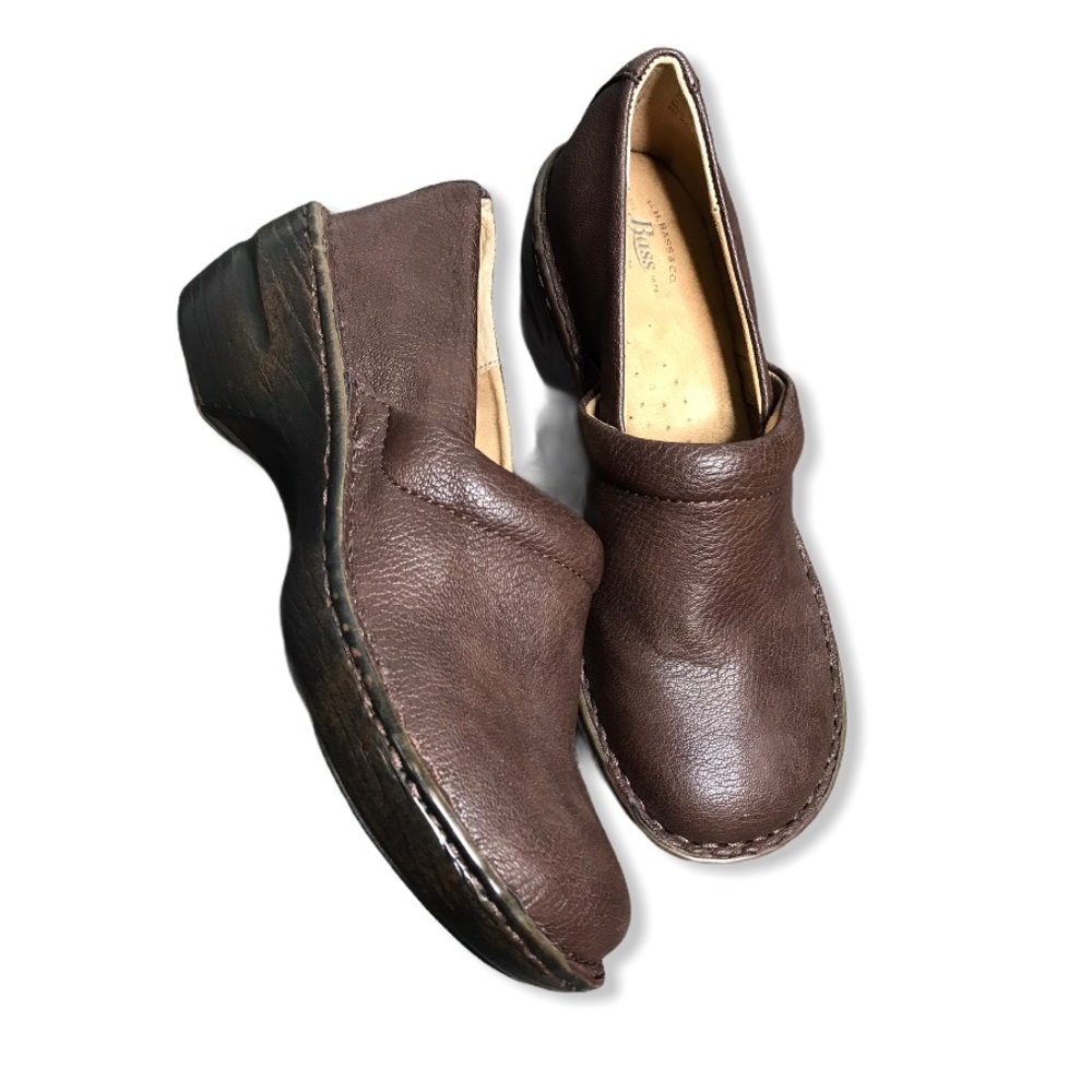 G.H. Bass & Co. | Brown Suede Sheena Leather Clog - Picture 4 of 12
